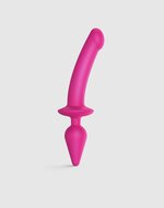 Strap-On-Me Semi-Realistische Switch Plug-In 2-in-1 Dildo & Buttplug - roze - maat XXL