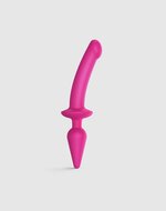 Strap-On-Me Semi-Realistische Switch Plug-In 2-in-1 Dildo & Buttplug - roze - maat L