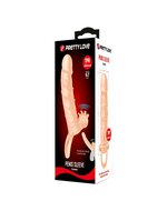 Pretty Love - Connor - Vibrerende Penis Sleeve - Met Clitoris Stimulator - Lichte Huidskleur