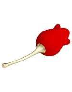 Pretty Love - Clitoris Vibrator Met likstimulator Rose Lover - Rood/Goud