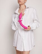 Strap-On-Me Semi-Realistische Switch Plug-In 2-in-1 Dildo & Buttplug - roze - maat S
