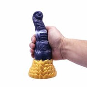 Kiotos Monstar - Dildo Beast 38 - 21.5 x 5.7 cm - Blauw/Goud/Wit