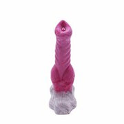 Kiotos Monstar - Anaal Dildo Beast 42 - 25.5 x 4.8 cm - Wit/Rood/Grijs