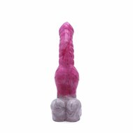 Kiotos Monstar - Anaal Dildo Beast 42 - 25.5 x 4.8 cm - Wit/Rood/Grijs