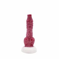 Kiotos Monstar - Dildo Beast No. 46 - 20.5 x 3.8 cm - Roze/Rood/Wit