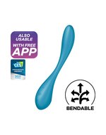 Satisfyer - G-Spot Flex 5+ - Flexibele G-Spot Vibrator - Met App Control - Blauw