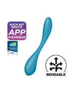 Satisfyer - G-Spot Flex 5+ - Flexibele G-Spot Vibrator - Met App Control - Blauw