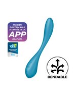 Satisfyer - G-Spot Flex 5+ - Flexibele G-Spot Vibrator - Met App Control - Blauw