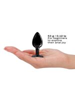 Dorcel - Diamond Aluminium Buttplug - Zwart - Maat S