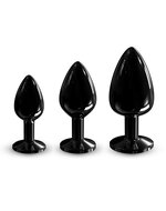Dorcel - Diamond Aluminium Buttplug - Zwart - Maat M