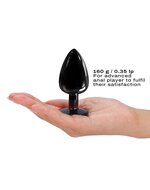 Dorcel - Diamond Aluminium Buttplug - Zwart - Maat L