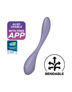 Satisfyer - G-Spot Flex 5+ - Flexibele G-Spot Vibrator - Met App Control - Lila