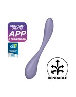 Satisfyer - G-Spot Flex 5+ - Flexibele G-Spot Vibrator - Met App Control - Lila