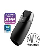 Satisfyer - Men Vibration+ - Met App Control - Masturbator - Zwart