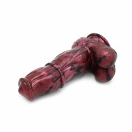 Kiotos Monstar - Dildo Beast 68 Benny The Bulldog - Zwart/Rood