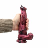 Kiotos Monstar - Dildo Beast Danny the Danish Dog - Zwart/Rood