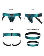 Strap-On-Me - Strapon Harnas PVC Leatherette Curious - metallic groen
