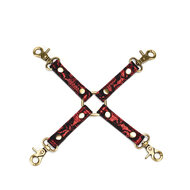 Liebe Seele - Victorian Garden Exclusieve Hogtie - Vegan Friendly - Zwart/Rood