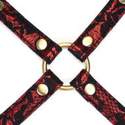 Liebe Seele - Victorian Garden Exclusieve Hogtie - Vegan Friendly - Zwart/Rood