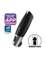 Satisfyer - Power Masturbator Met App Control - Zwart/Zilver