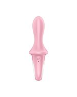 Satisfyer - Air Pump Booty 5+ - Opblaasbare Anaal Vibrator - Met App Control - Roze