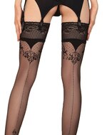 Ballerina - Fantasy Hold Ups Juliette Naadkousen - 20 denier - Zwart - maat S/M