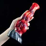 Kiotos Monstar Dildo Beast Nr. 75 Drogon - rood/paars/zwart