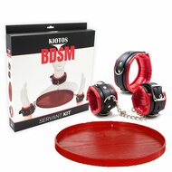 Kiotos BDSM - Boeienset met Dienblad - Rood/Zwart