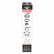 Kiotos BDSM Set Met Slangenprint - Neon Zilver