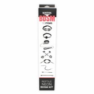 Kiotos BDSM Set Met Slangenprint - Neon Zilver