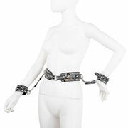 Kiotos BDSM Set Met Slangenprint - Neon Zilver