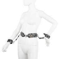 Kiotos BDSM Set Met Slangenprint - Neon Zilver