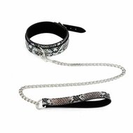 Kiotos BDSM Set Met Slangenprint - Neon Zilver