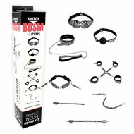Kiotos BDSM Set Met Slangenprint - Neon Zilver