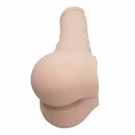 Kiotos Masturbator & Dildo Butt 2-in-1 - lichte huidskleur