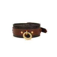 Liebe Seele - The Equestrian Leather Collar And Leash - Leren Halsband Met Ketting