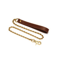 Liebe Seele - The Equestrian Leather Collar And Leash - Leren Halsband Met Ketting