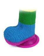 Lovetoy - Rainbow Pride Dildo met Scrotum 19.5 cm