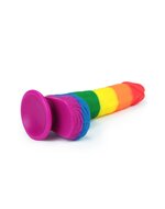 Lovetoy - Rainbow Pride Dildo met Scrotum 19.5 cm