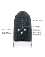Rimba - P Pump PP05 - Elektronische Penispomp met Vagina Sleeve - Zwart
