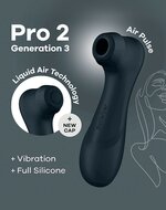 Satisfyer - Pro 2 Generation 3 Luchtdruk Vibrator - Zwart