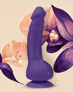 G-Vibe - G-Real 2 - Vibrerende Dildo Met Zuignap - Paars