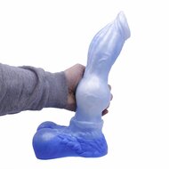Kiotos Monstar - XXL Dildo Beast No. 57 Michel The Mastiff - Blauw/Wit