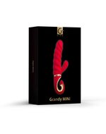 G-Vibe - G-Candy Mini Geribbelde Rabbit Vibrator - Rood