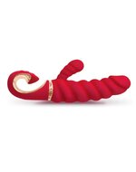 G-Vibe - G-Candy Mini Geribbelde Rabbit Vibrator - Rood