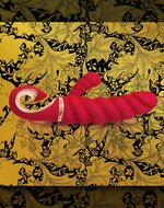 G-Vibe - G-Candy Mini Geribbelde Rabbit Vibrator - Rood