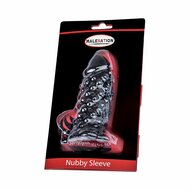 Malesation - Penis Sleeve met 0ppen - Nubby Sleeve - Zwart