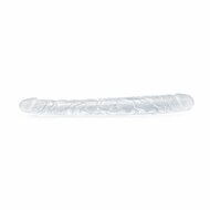 Kiotos Cox Clear - Dildo Dong 05 - Transparantie Dubbele Dildo - Lengte 31.5 cm - Diameter 30/40 mm