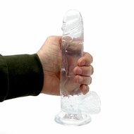 Kiotos Cox Clear - Dildo 01 - Transparante Dildo - Lengte 220 mm - Diameter 45 mm - TPE