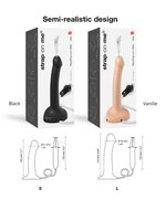 Strap-On-Me - Squirting Cum Dildo - Spuitende Dildo - Maat S - Zwart
